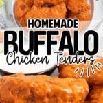 Buffalo Chicken Tenders on a plate