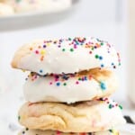 a stack of Cake Mix Cookies