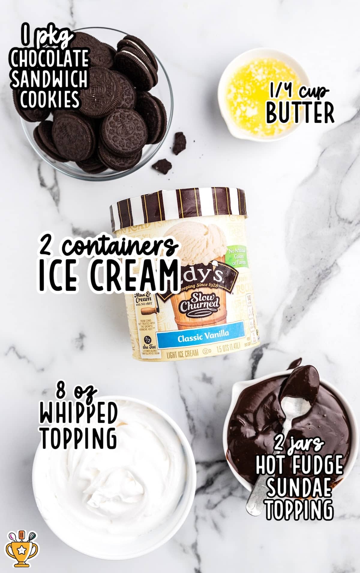 ingredients needed to make Ice Cream Dessert