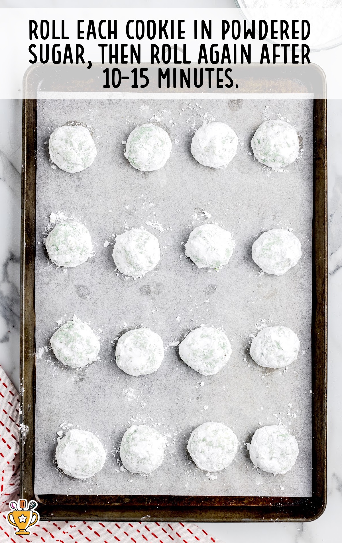 cookies on a baking tin