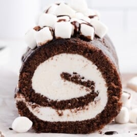 Hot Chocolate Roll Cake