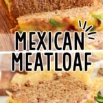 slices of Mexican Meatloaf on plates