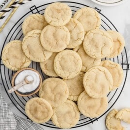 No Butter Sugar Cookies on a plate