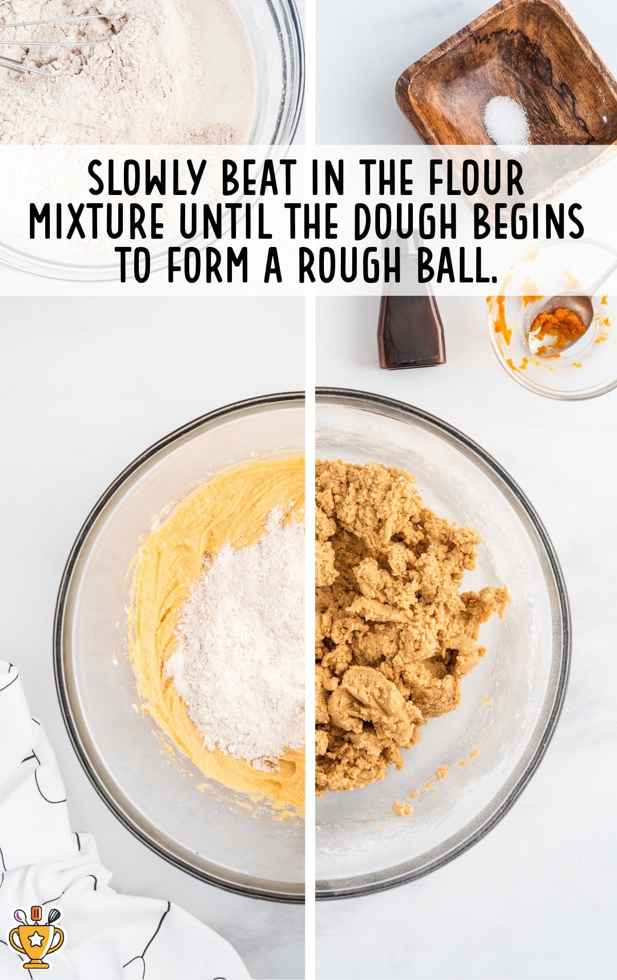 beat in the flour mixture