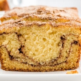 slices of Snickerdoodle Bread on a plate