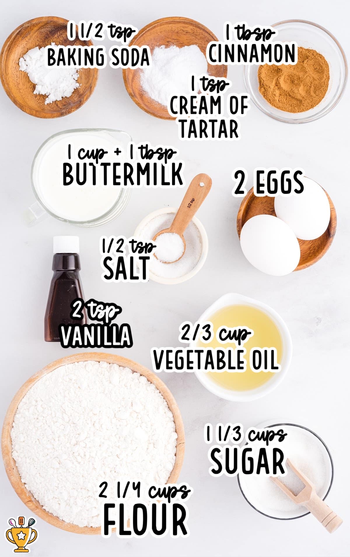 Ingredients for making Snickerdoodle Bread