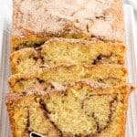 Snickerdoodle Bread cut into slices