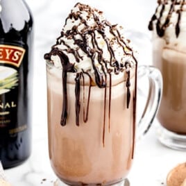Baileys Hot Chocolate in mugs