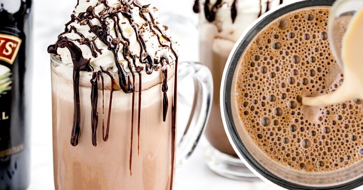 Baileys Hot Chocolate in a mug
