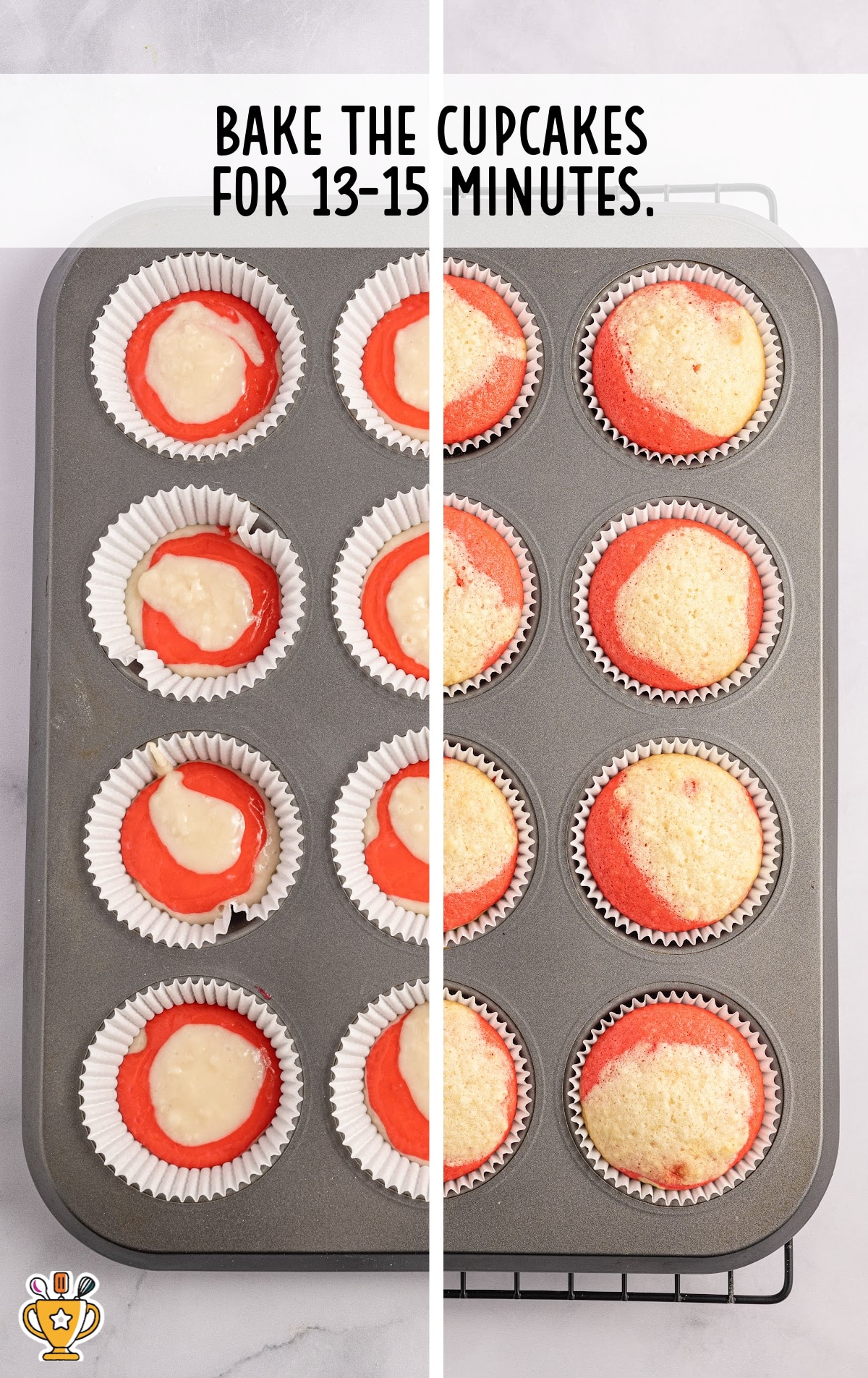 cupcakes in a baking tin