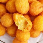 Fried Cheese Balls on a plate