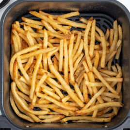 Air Fryer Frozen French Fries in a air fryer