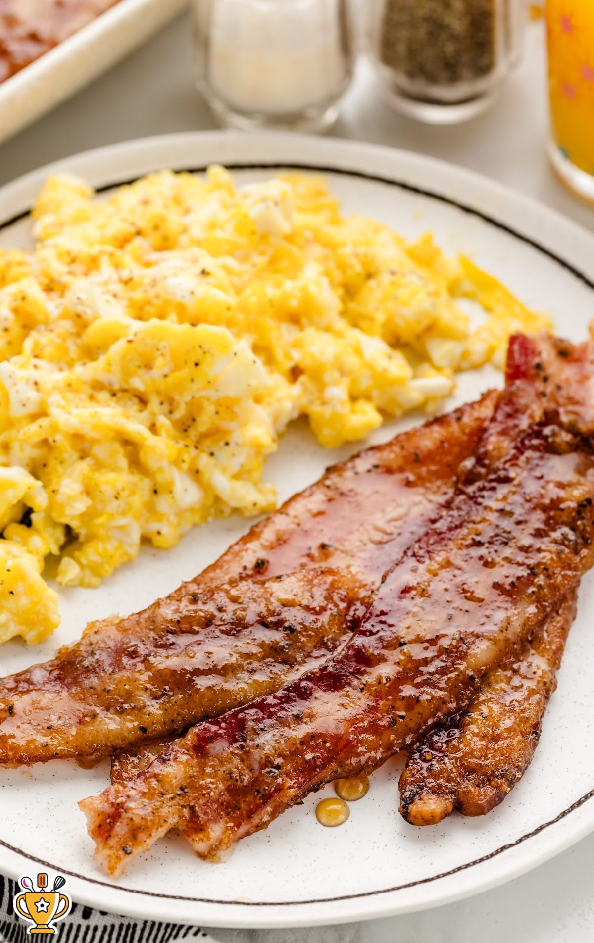 Million Dollar Bacon on a plate