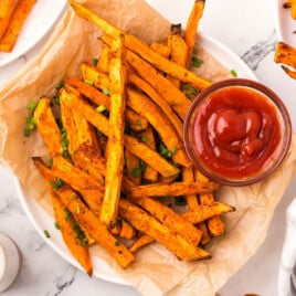 Sweet Potato Fries on a plate