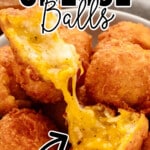 Fried Cheese Balls in a bowl