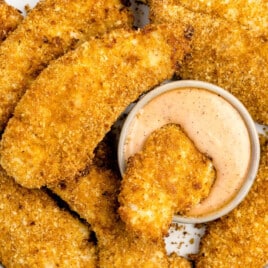 Air Fryer Chicken Tenderloins on a plate