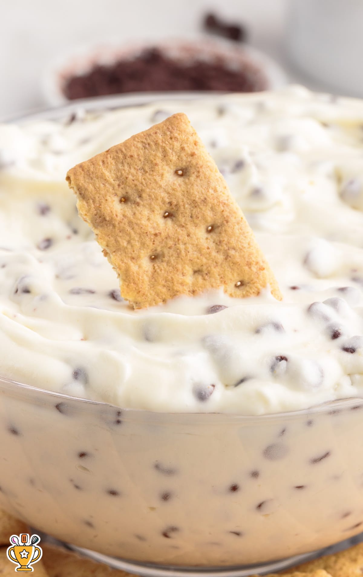 a biscuit dipped into a bowl full of Booty Dip Recipe