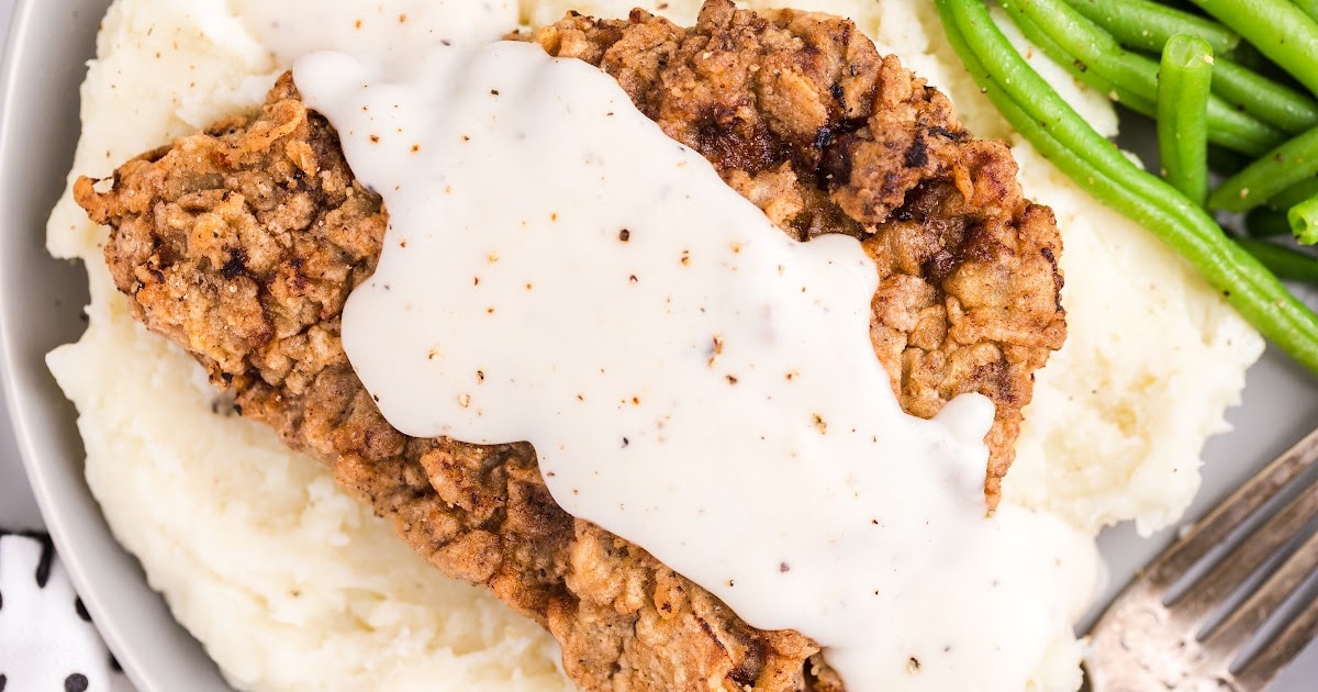 Chicken Fried Steak on a plate