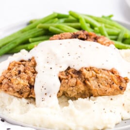 Chicken Fried Steak on a plate