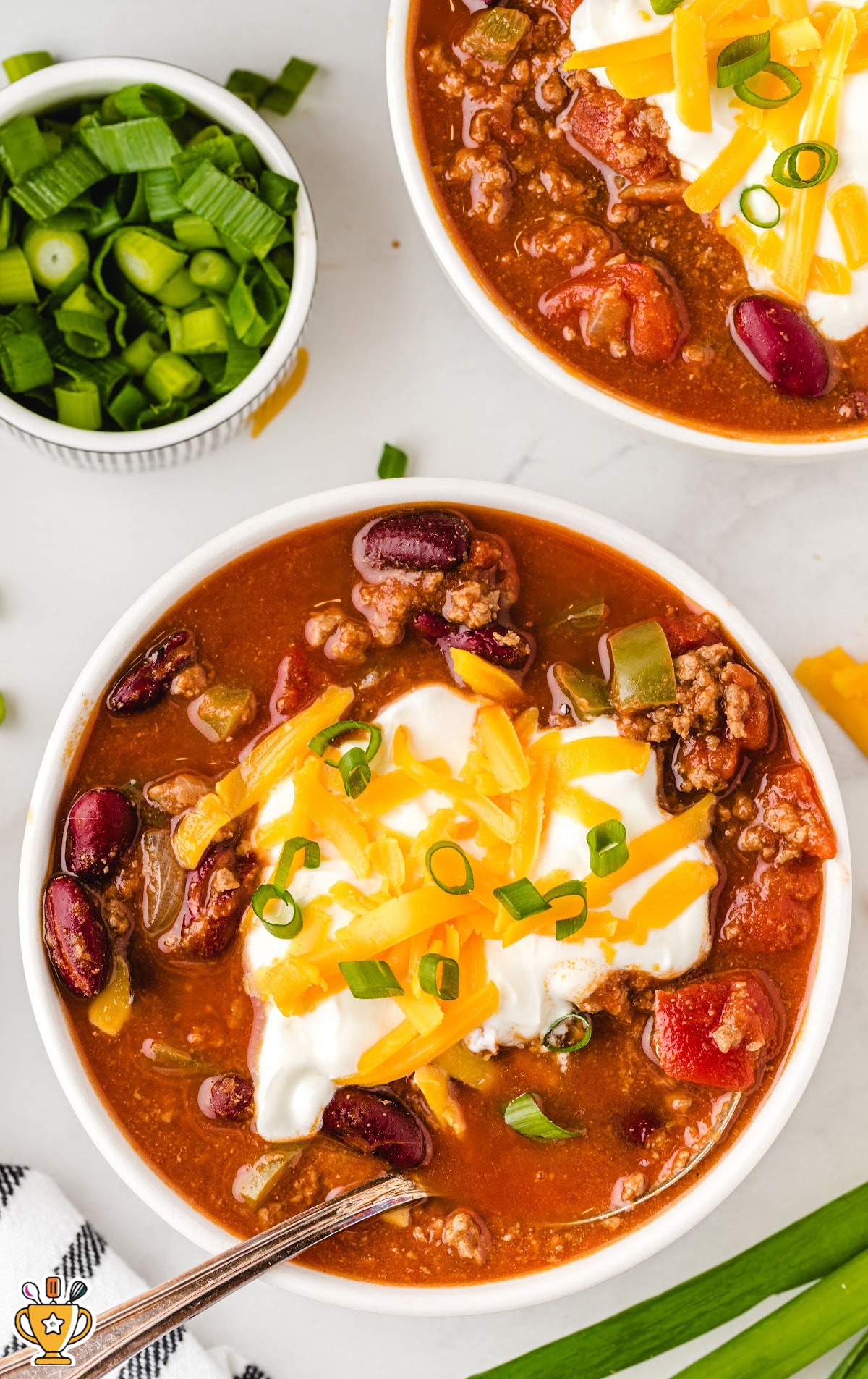 Chili in a bowl