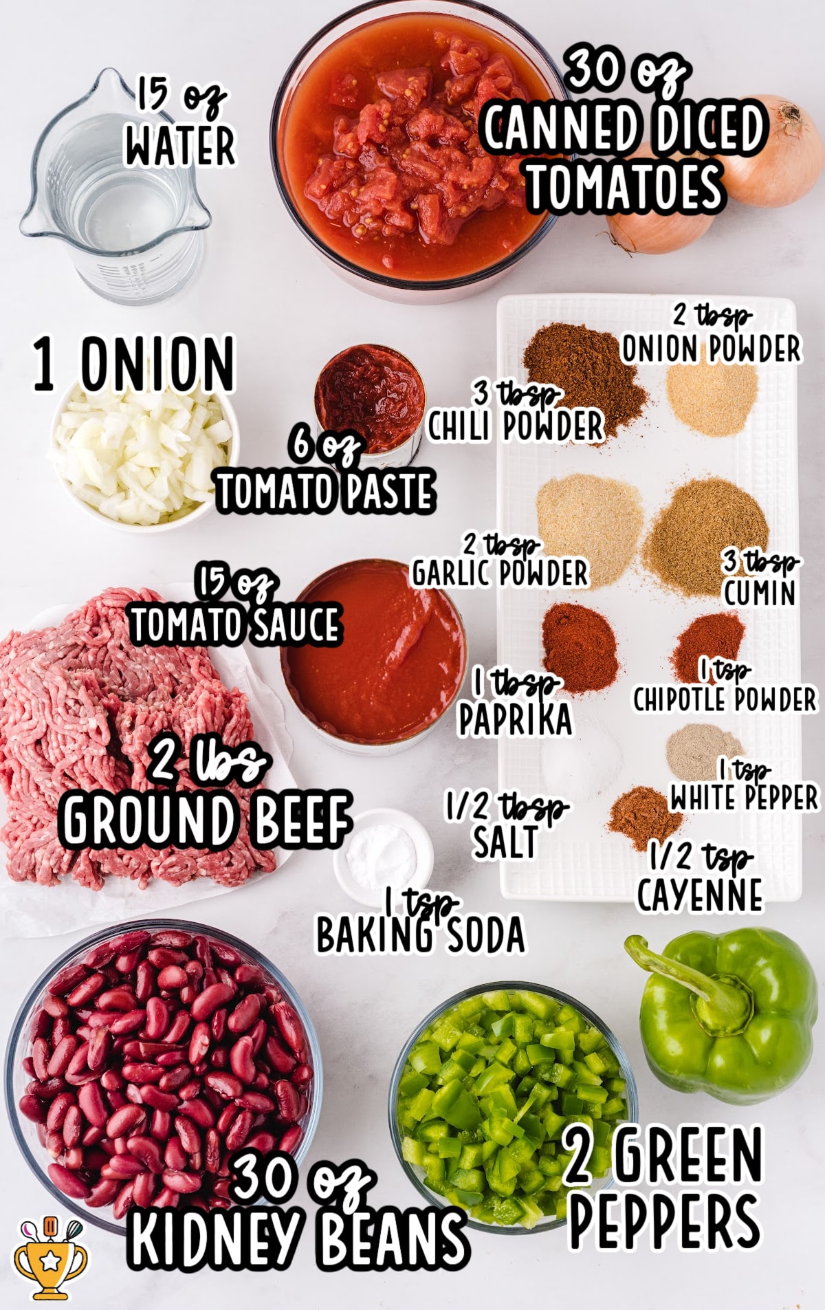 ingredients for making Chili