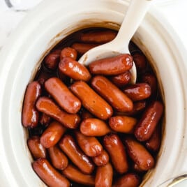 BBQ Little Smokies in a crockpot