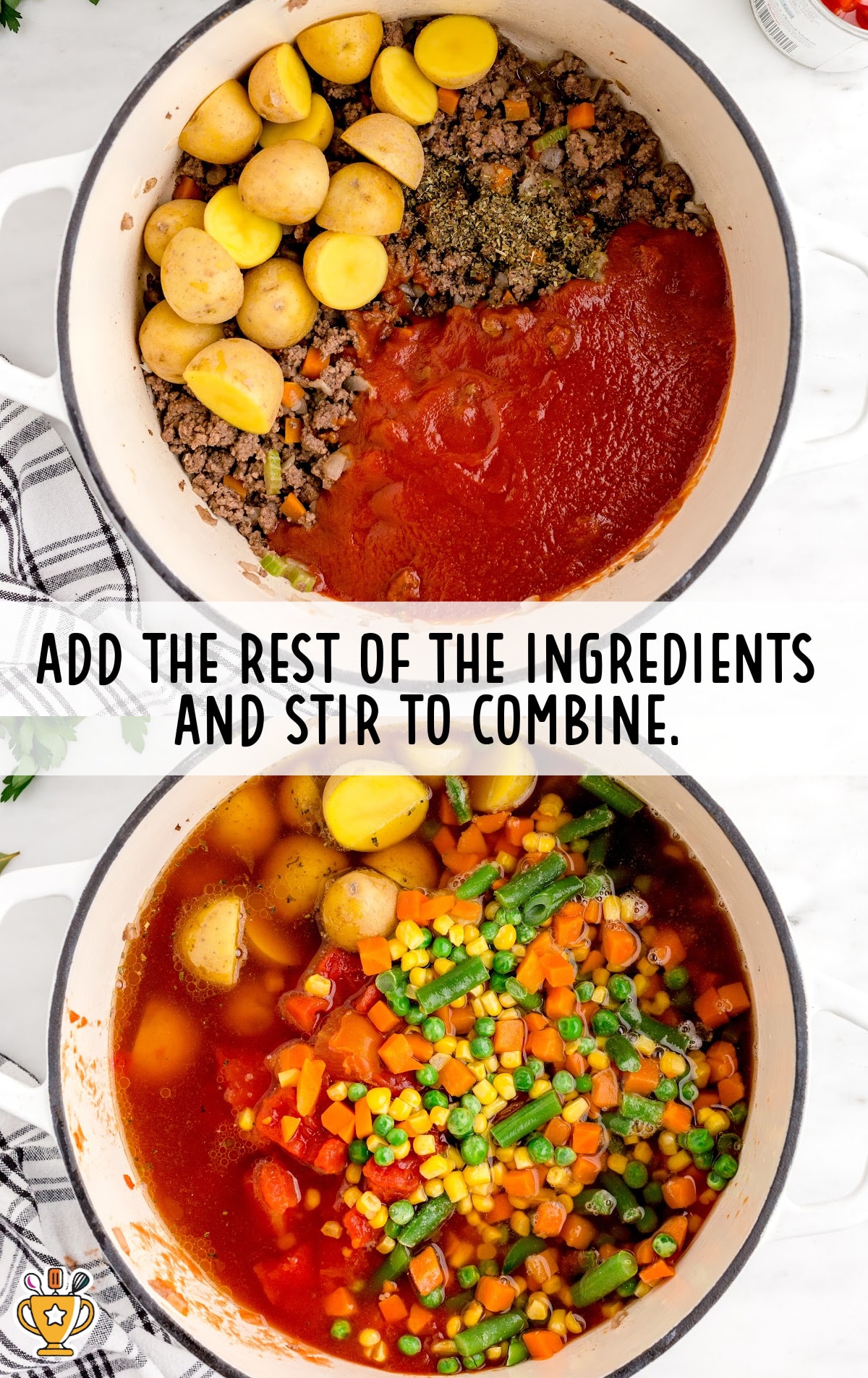 rest of ingredients added and stirred to combine