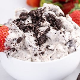 a bowl of Oreo Dip