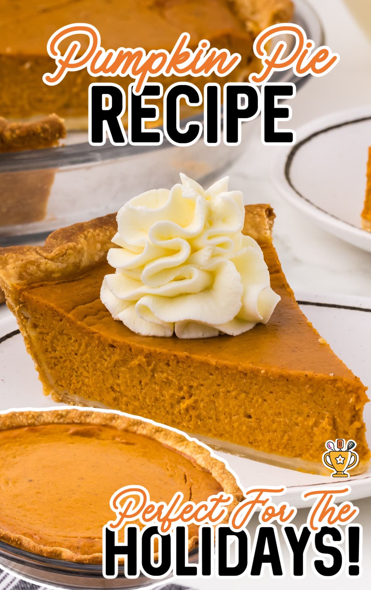 a Pumpkin Pie on a plate