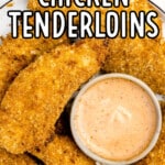 Air Fryer Chicken Tenderloins on a plate