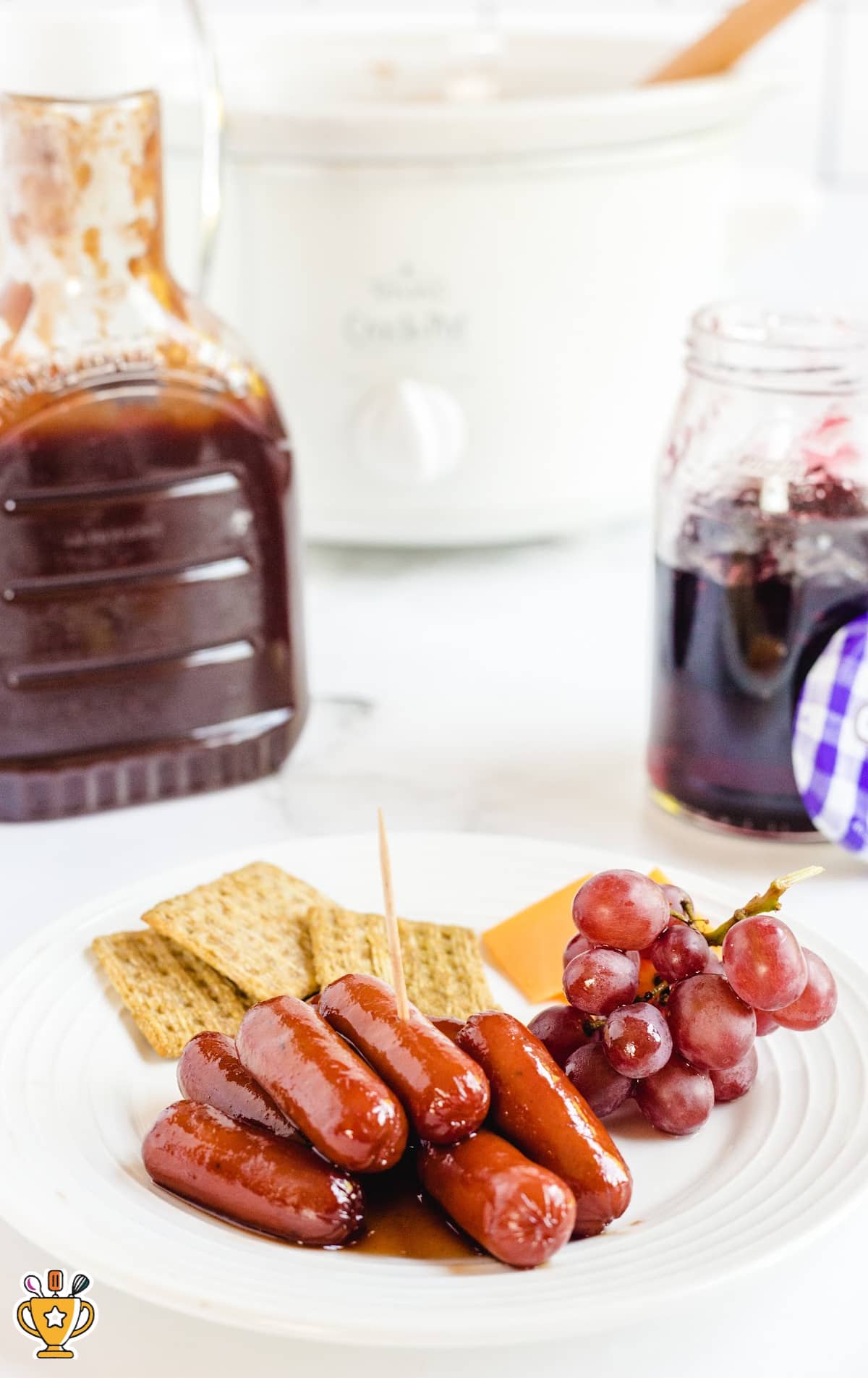 BBQ Little Smokies on a plate