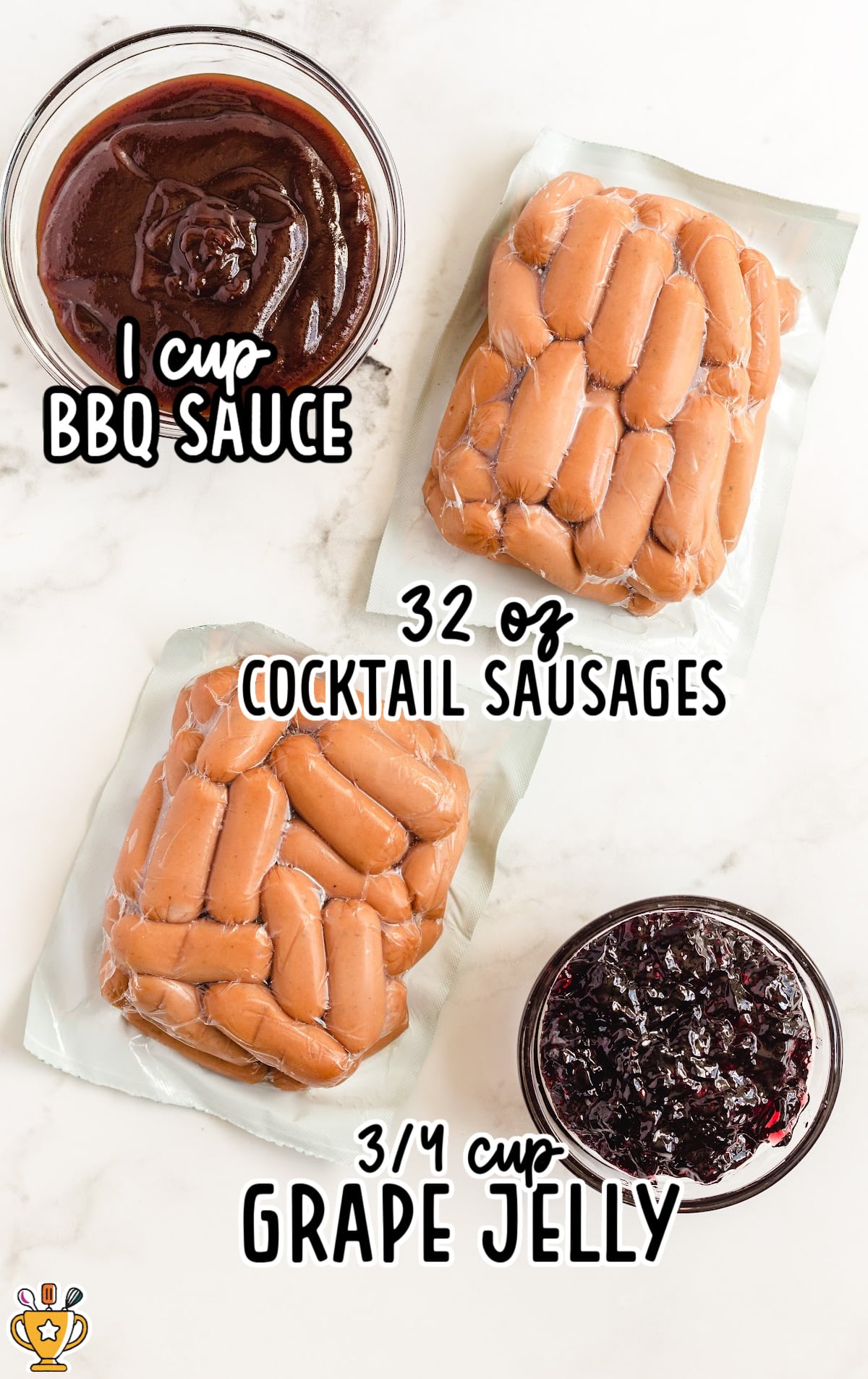 ingredients for making BBQ Little Smokies
