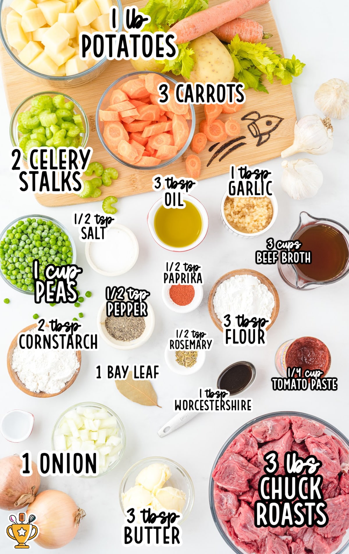 ingredients for making Beef Stew