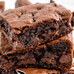 slices of Cake Mix Brownies