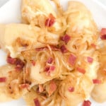 Fried Pierogies on a plate