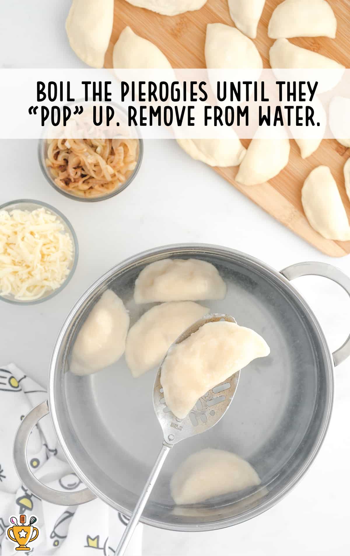 boiling the Pierogies
