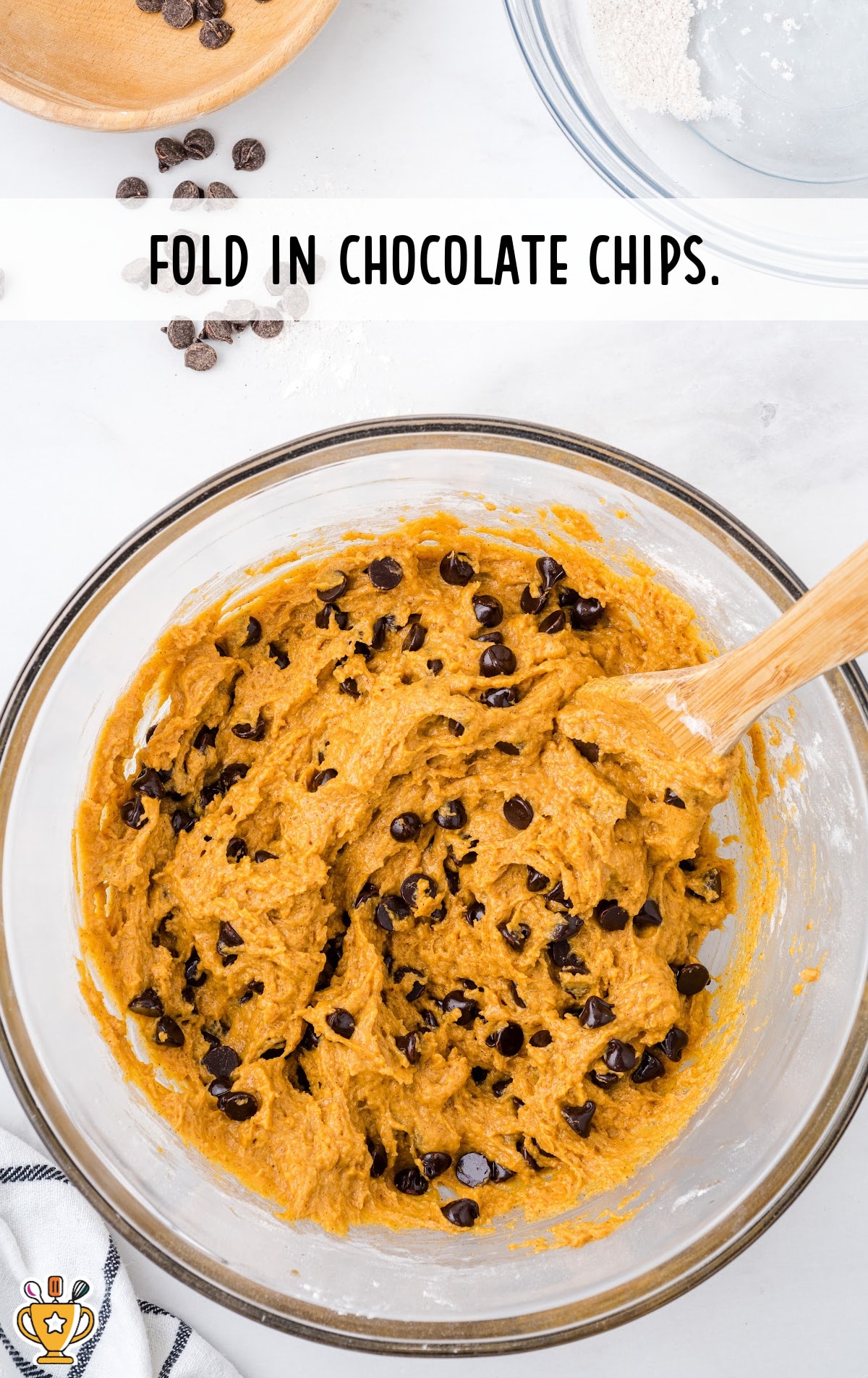 Pumpkin Chocolate Chip Cookies mixture in a bowl