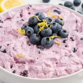 Blueberry Fluff in a bowl