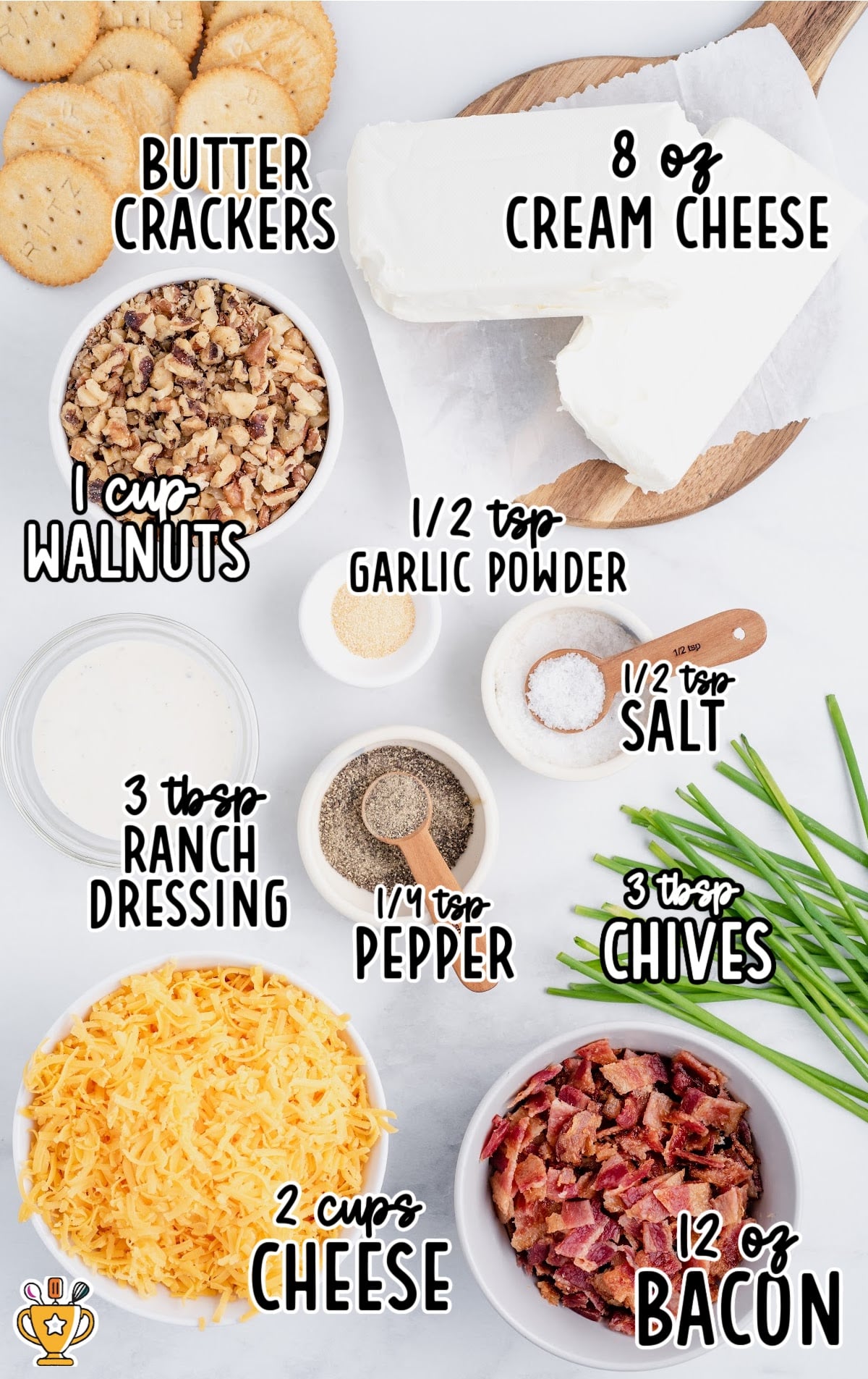 ingredients for making Cheese Ball Recipe