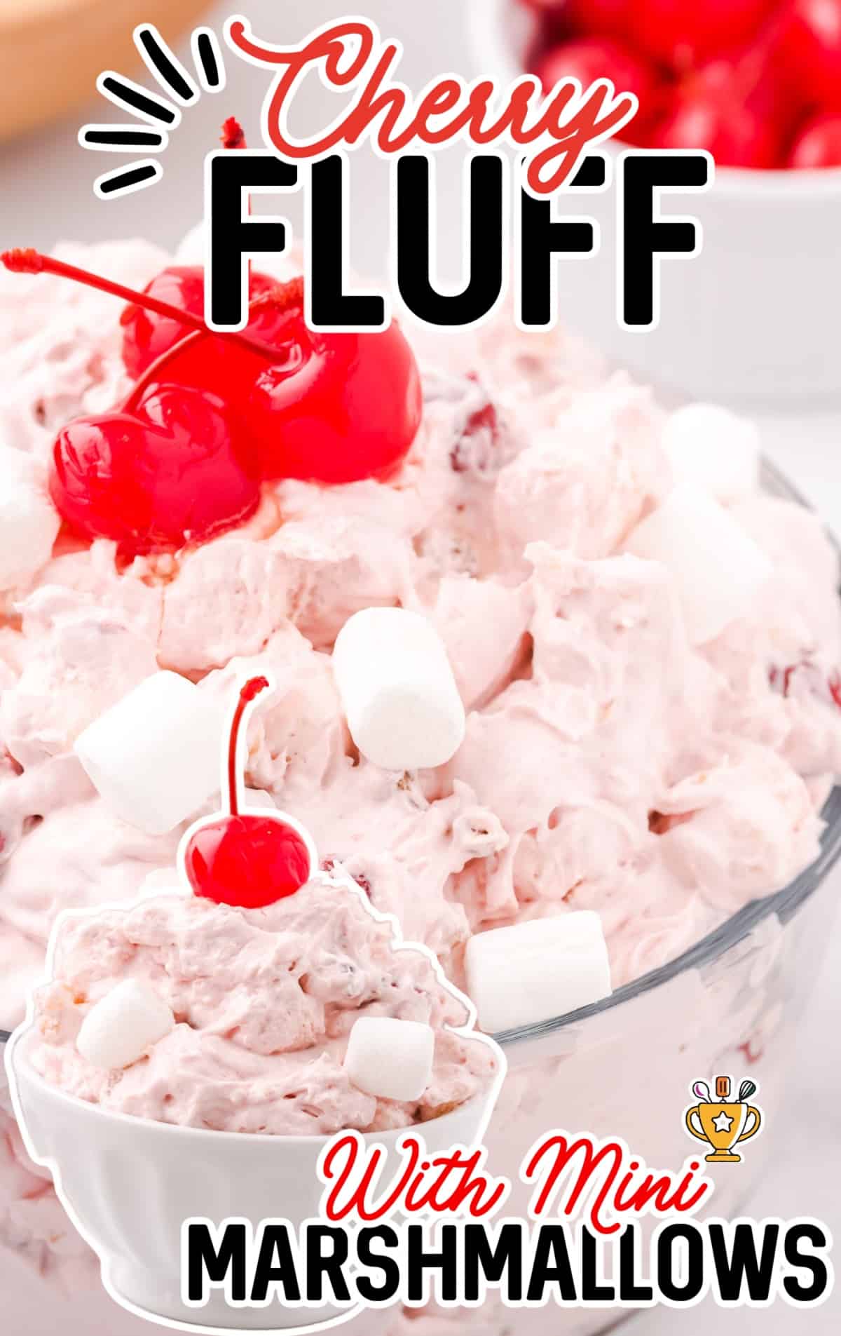 Cherry Fluff in a bowl