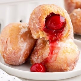 Cherry Pie Bombs on a plate