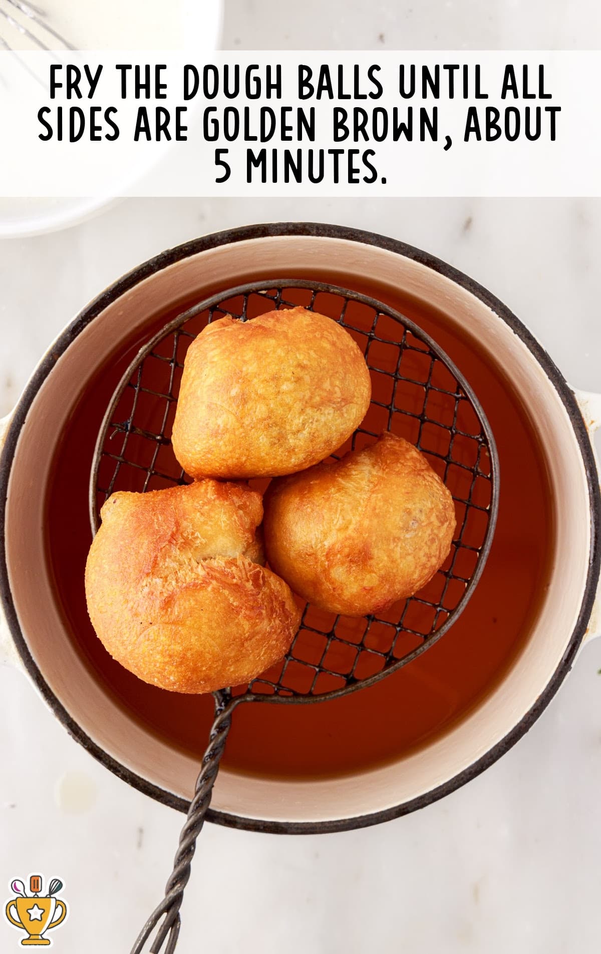 fried dough balls with golden brown color