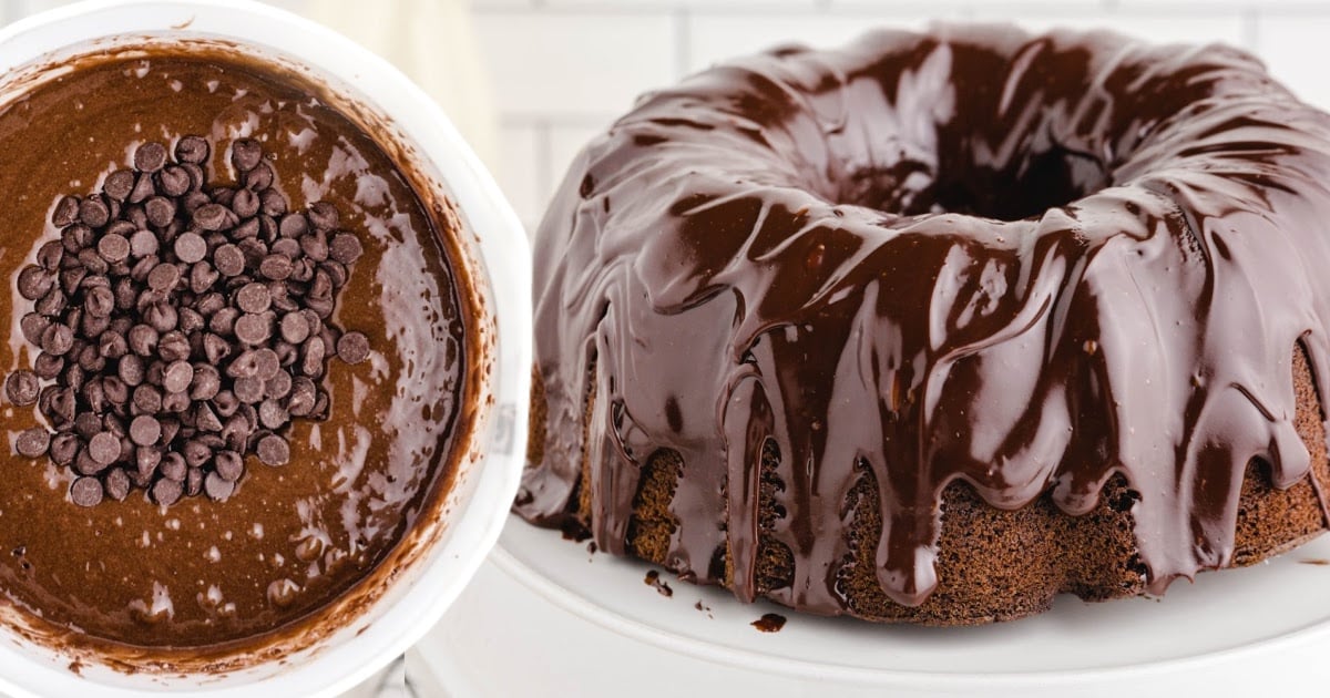 Chocolate Brownie Cake on a plate