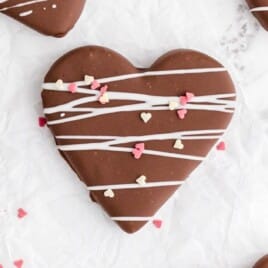 Chocolate Covered Peanut Butter Hearts