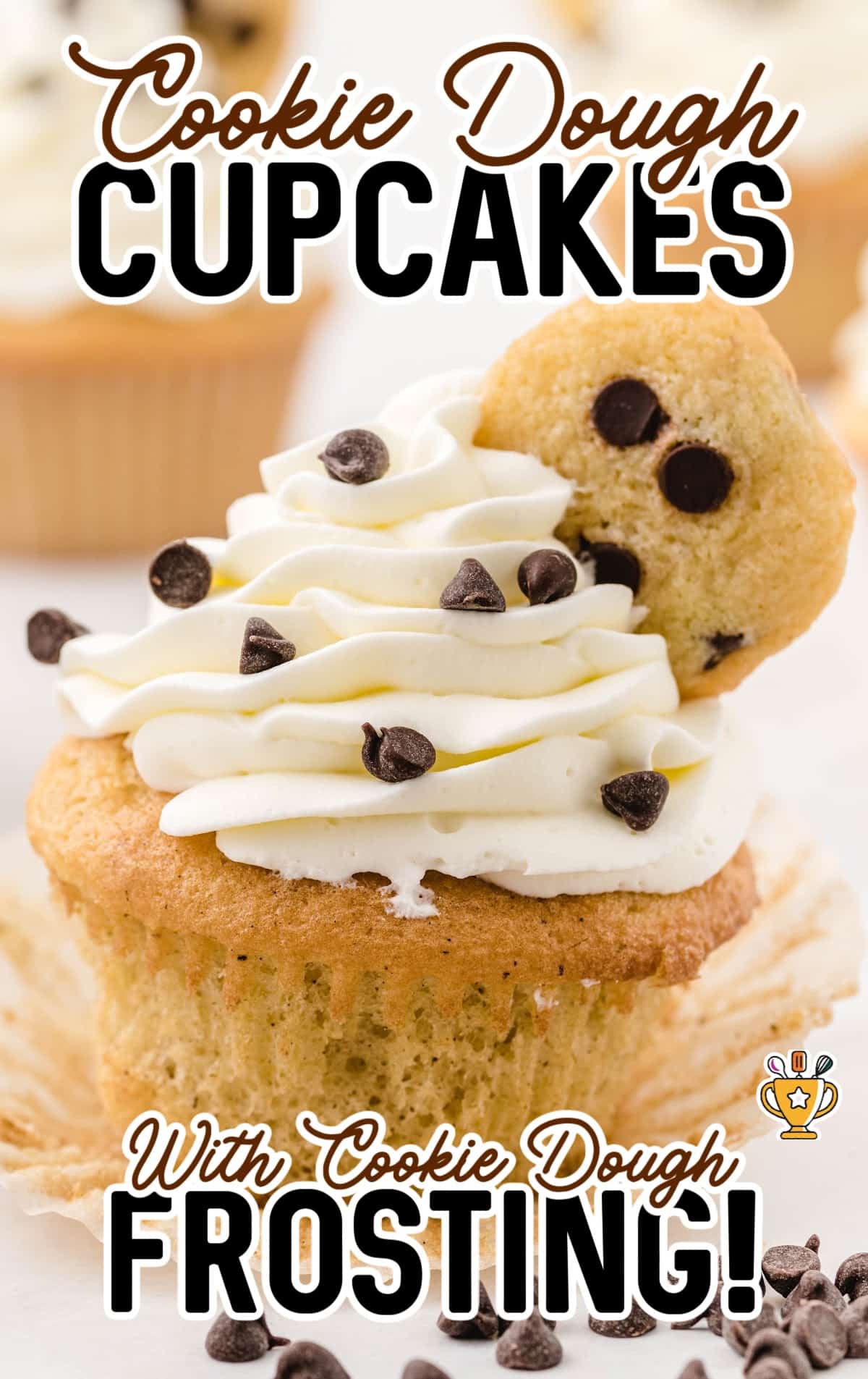 a Cookie Dough Cupcake