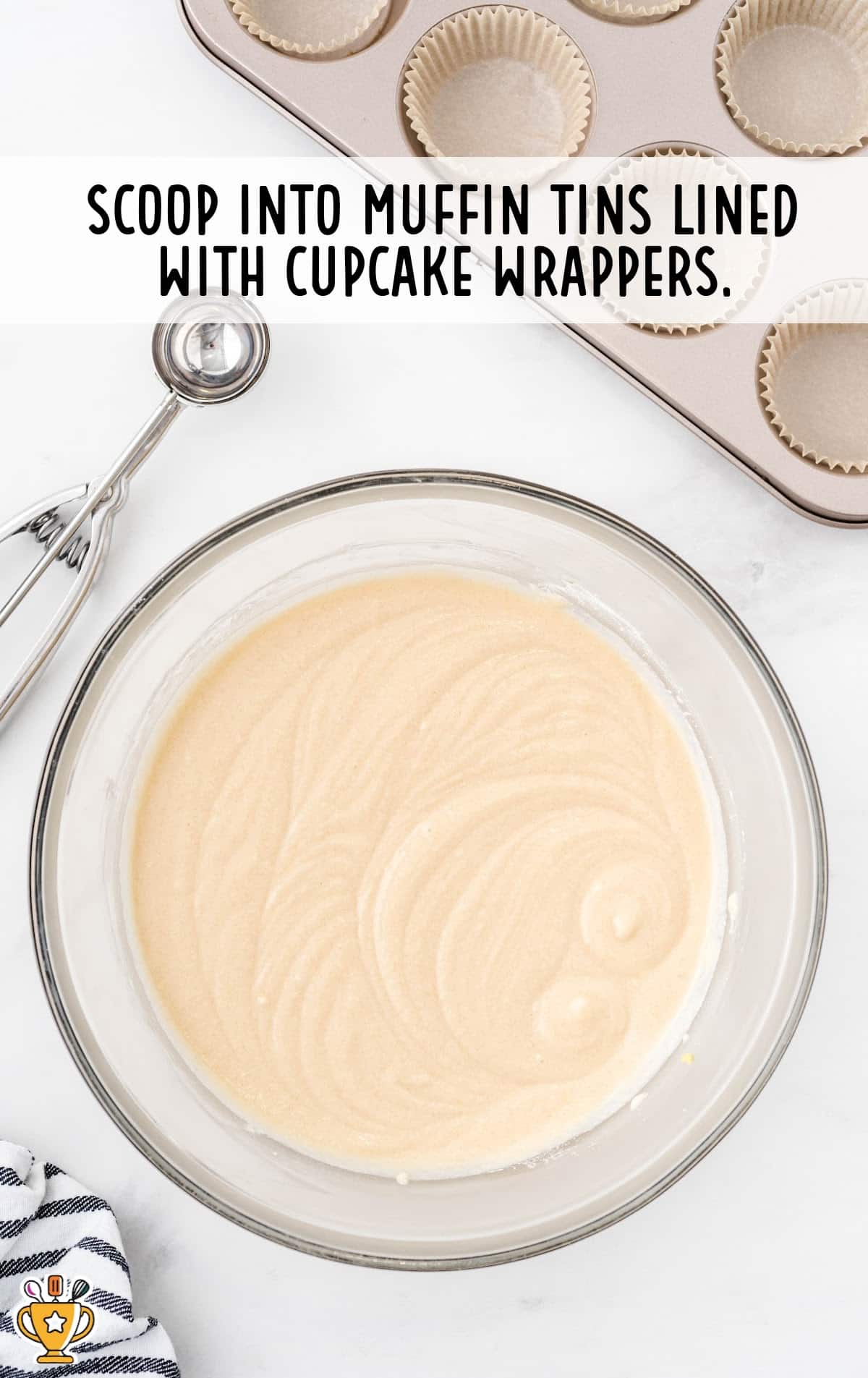 Cookie Dough Cupcakes mixture in a bowl
