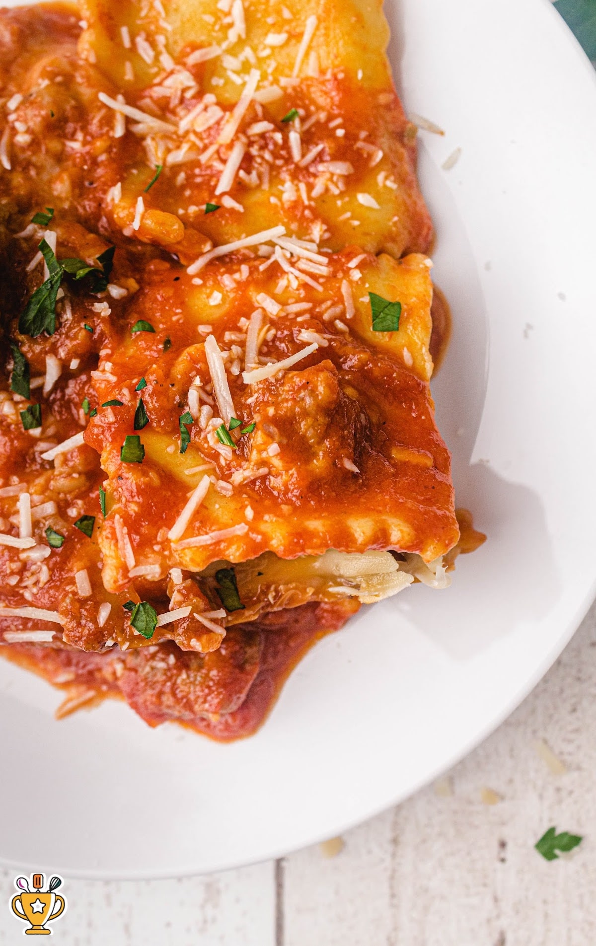 Crockpot Lasagna on a plate