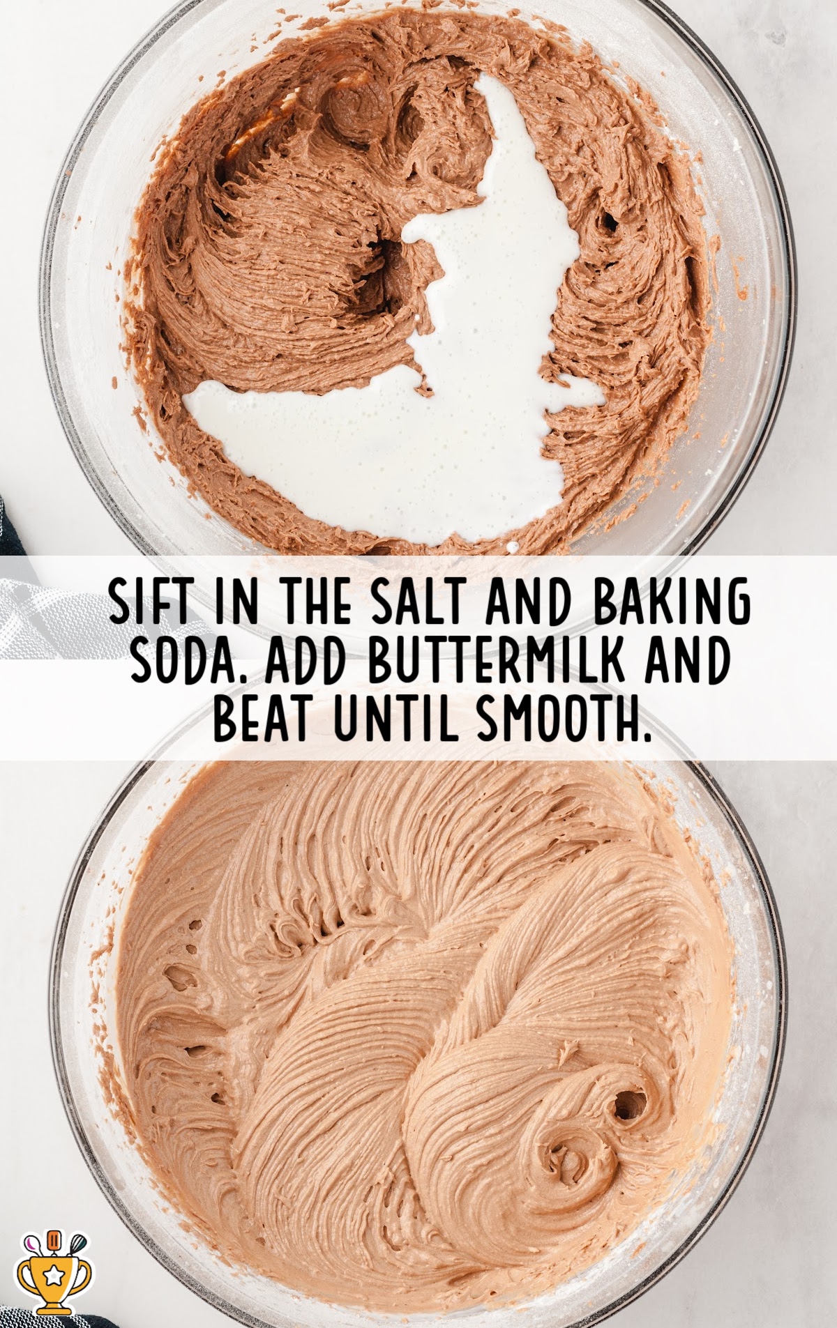 salt and baking soda added together with buttermilk