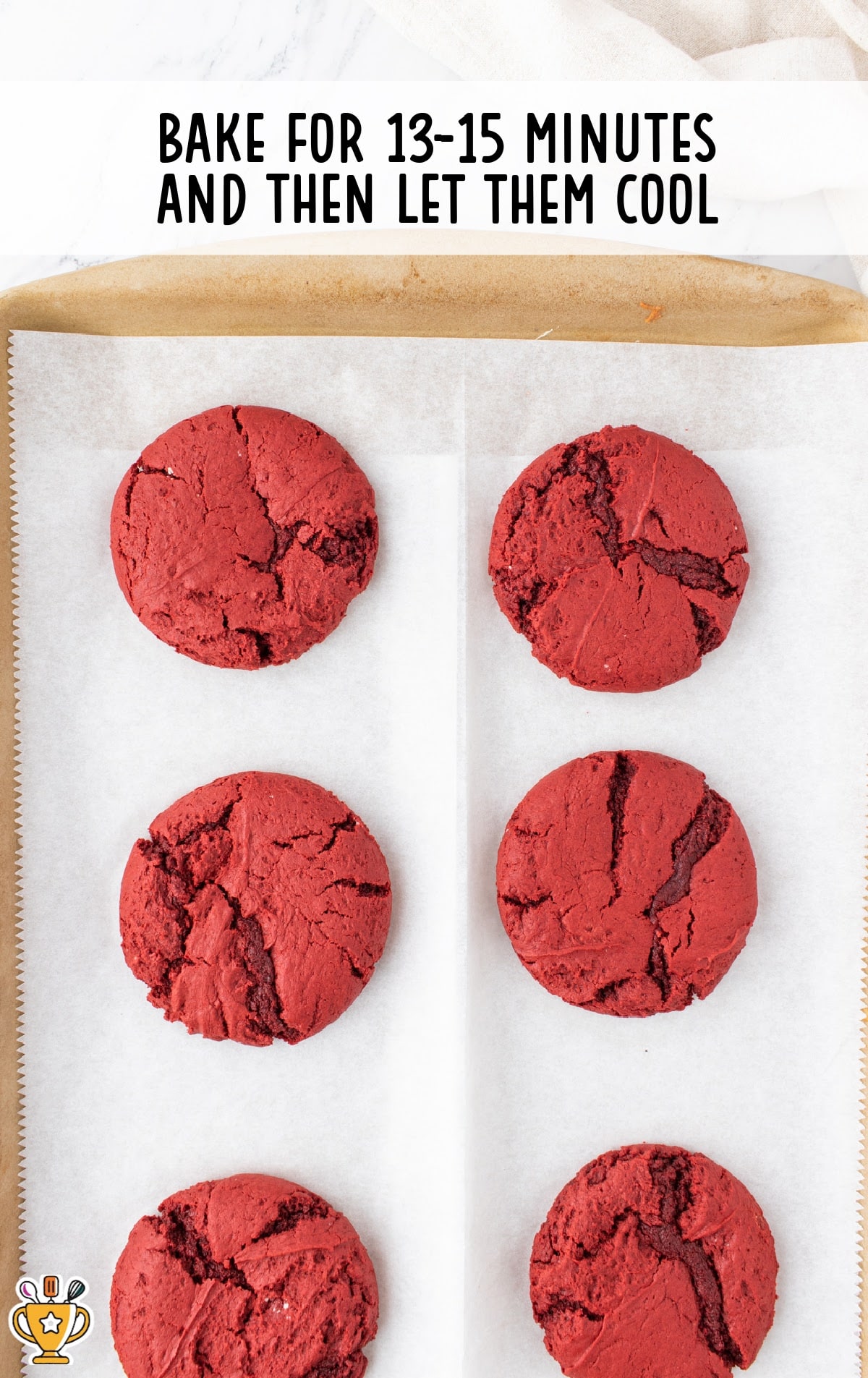 baked Red Velvet Cream Cheese Cookies