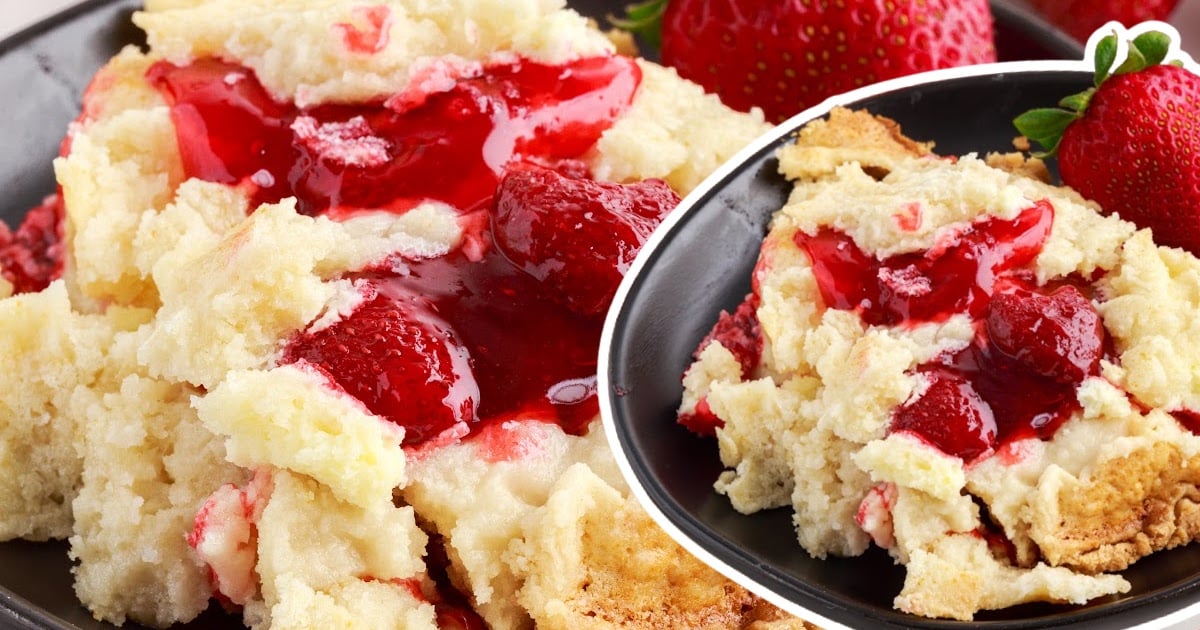 Strawberry Cheesecake on a plate